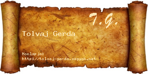 Tolvaj Gerda névjegykártya